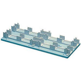 Allen Tel GB183A1 Blue (Half Module) Backboard 8-1/2" x 20"